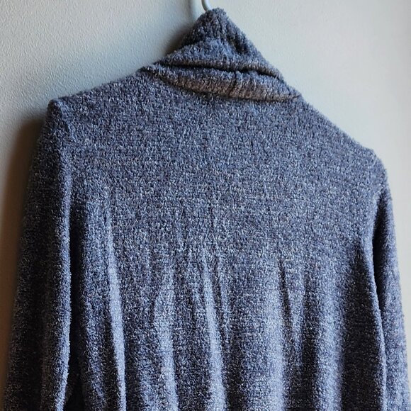 Barefoot Dreams Blue/Gray Angled Open Cardigan Sizze XS/S - Picture 12 of 16